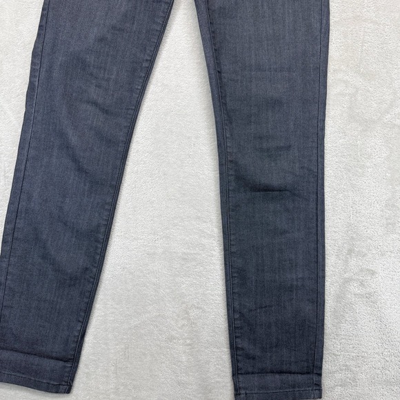 Prana Jeans Women's 2 Kayla High Rise Gray Solid Stretch Denim Slim Straight Fit - Picture 2 of 15